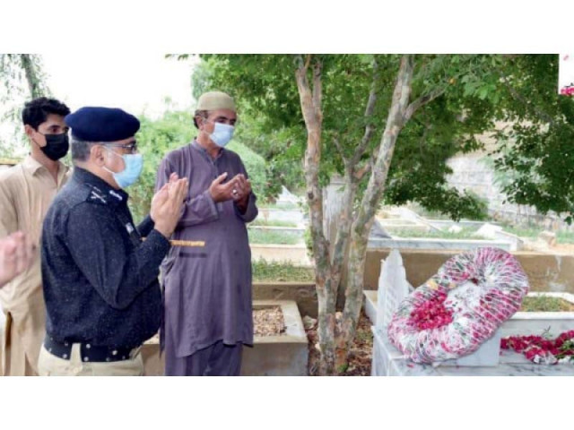 ig sindh visits the graves of shaheed chaudhry aslam khan and constable muhammad amir who were martyred while foiling an attack on the chinese consulate photo news desk ig sindh visits the graves of shaheed chaudhry aslam khan and constable muhammad amir who were martyred while foiling an attack on the chinese consulate photo news desk