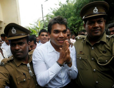 sri lanka arrests son of former leader rajapaksa sri lanka arrests son of former leader rajapaksa