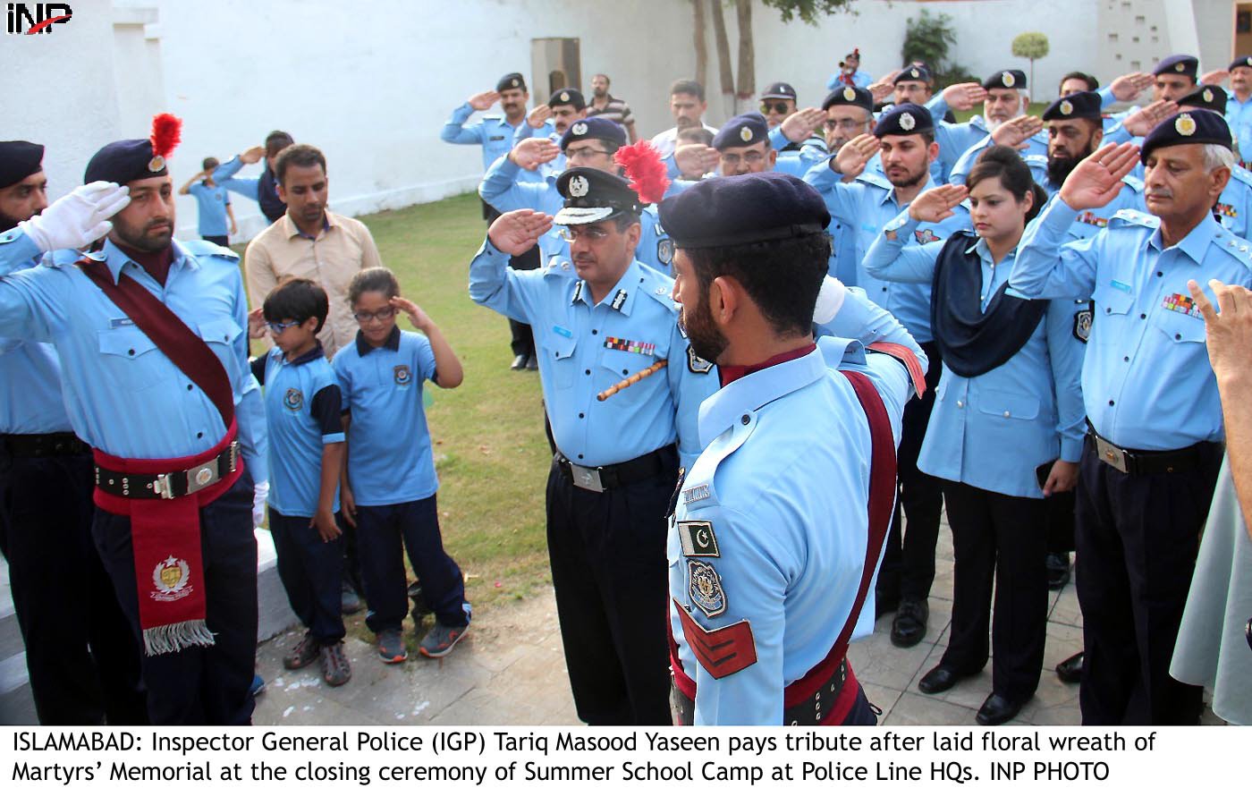 the purpose of holding the summer school was to bridge the gap between the police and citizens as well as acquainting children with the police working in various departments the igp said photo inp