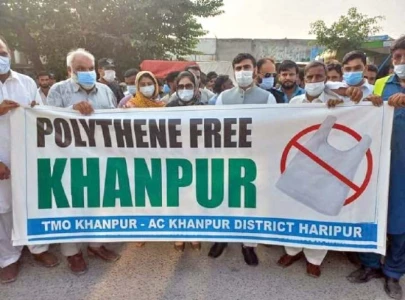 make khanpur polythene free event held