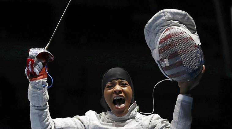ibtihaj muhammad became the first athlete to compete at the olympics while wearing a hijab photo reuters