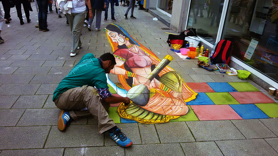 pakistani artist competes in europe s largest street art festival