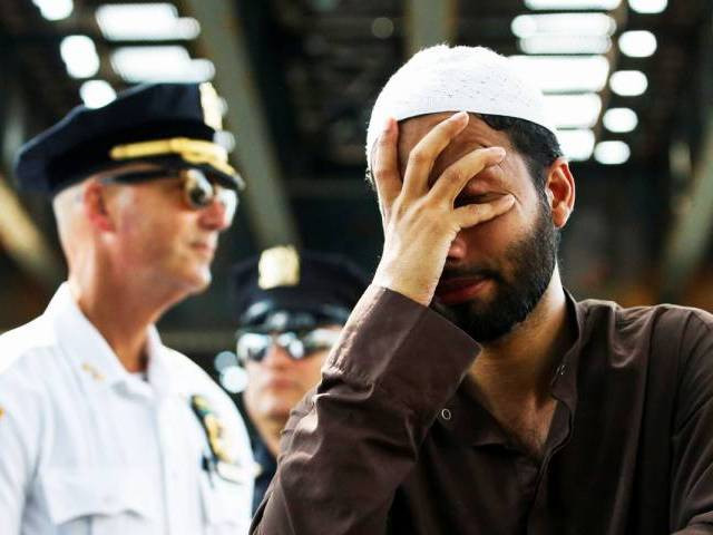 a man cries as community members take part in a protest to demand stop hate crime after the funeral service of imam maulama akonjee and thara uddin in the queens borough of new york city august 15 2016 photo reuters a man cries as community members take part in a protest to demand stop hate crime after the funeral service of imam maulama akonjee and thara uddin in the queens borough of new york city august 15 2016 photo reuters