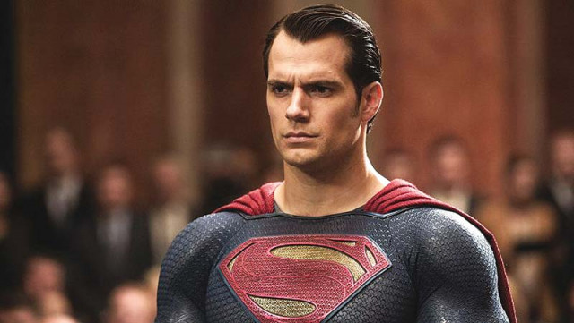 cavill has worn the traditional red and blue colours of the superhero in previous films photo file cavill has worn the traditional red and blue colours of the superhero in previous films photo file