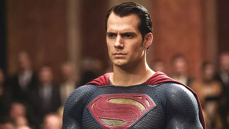 cavill has worn the traditional red and blue colours of the superhero in previous films photo file