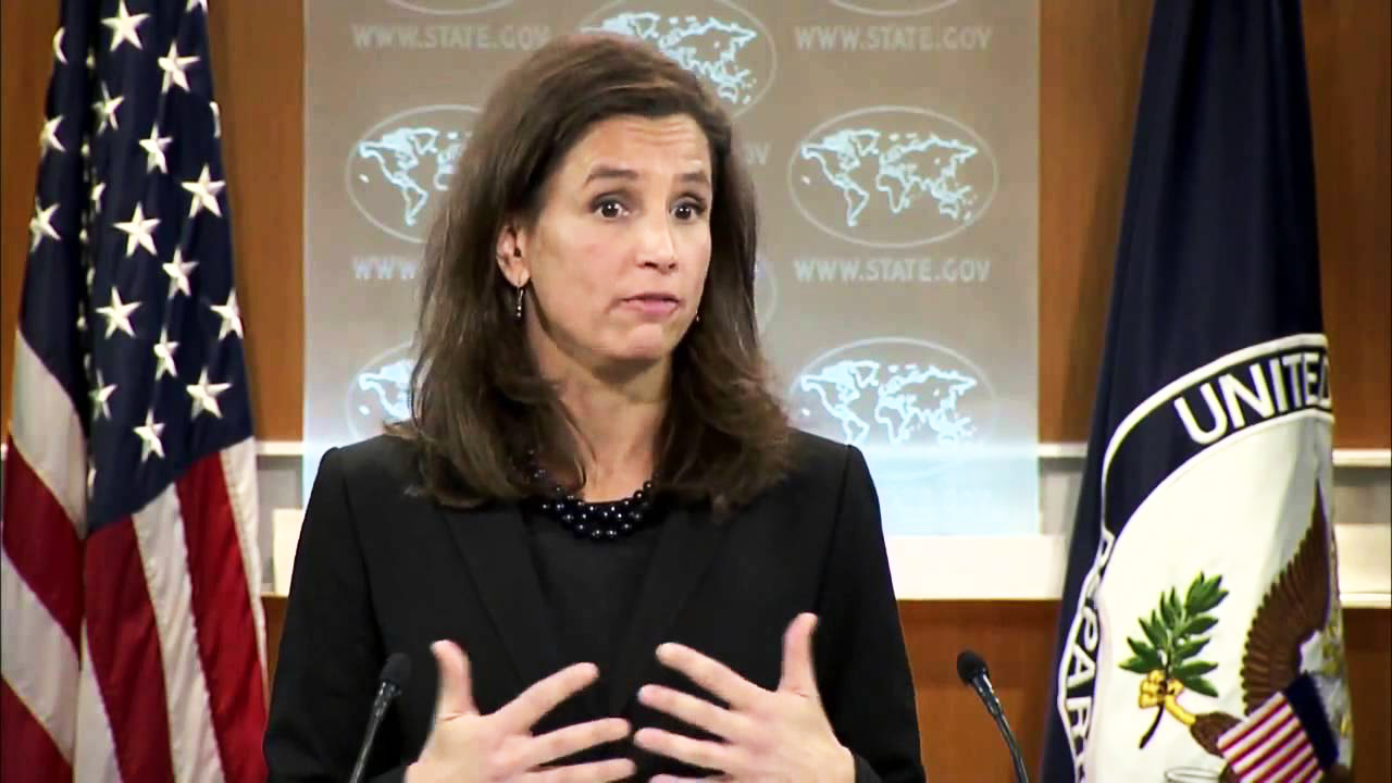 us state dept press office director elizabeth trudeau youtube screengrab