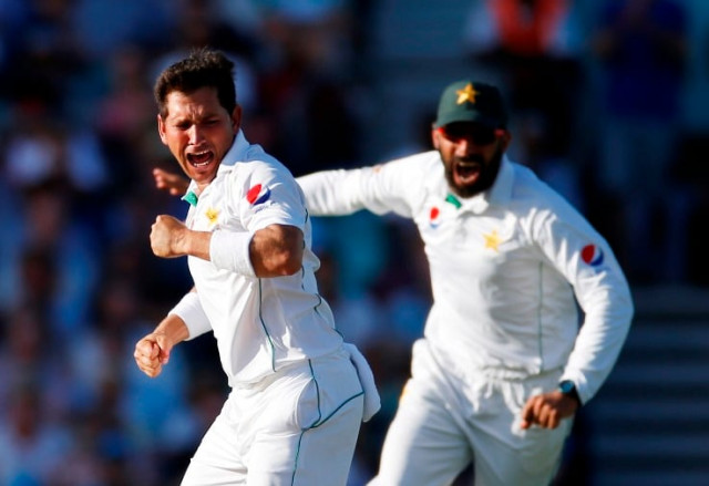 pakistan 039 s yasir shah celebrates the wicket of england 039 s joe root in the fourth test at the oval on august 13 2016 photo reuters pakistan 039 s yasir shah celebrates the wicket of england 039 s joe root in the fourth test at the oval on august 13 2016 photo reuters