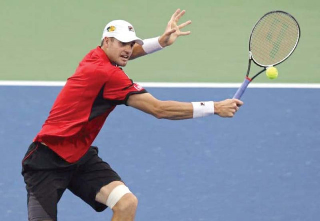 isner powered his way past italian fabio fognini 6 3 6 2 while the bearded johnson defeated argentine left hander federico delbonis 6 4 7 5 photo afp isner powered his way past italian fabio fognini 6 3 6 2 while the bearded johnson defeated argentine left hander federico delbonis 6 4 7 5 photo afp