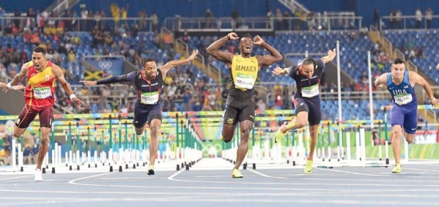 the win capped a tumultuous season for mcleod who last month was involved in a spectacular fall at a diamond league meeting which left him hobbling over the line photo afp the win capped a tumultuous season for mcleod who last month was involved in a spectacular fall at a diamond league meeting which left him hobbling over the line photo afp