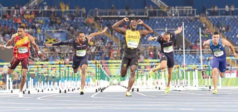 the win capped a tumultuous season for mcleod who last month was involved in a spectacular fall at a diamond league meeting which left him hobbling over the line photo afp the win capped a tumultuous season for mcleod who last month was involved in a spectacular fall at a diamond league meeting which left him hobbling over the line photo afp