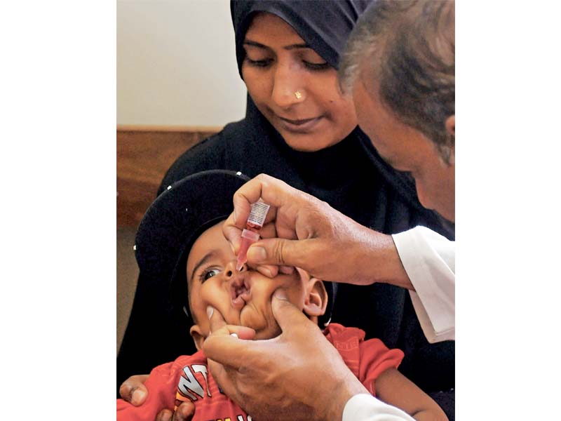 who says satisfied with anti polio drive