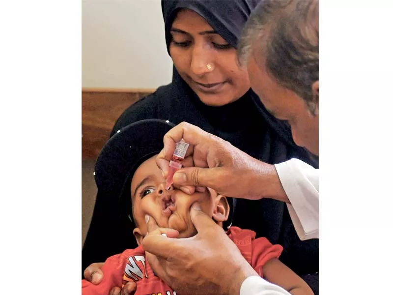 officials said the health secretary lauded the performance of dhos in july s polio drive photo file officials said the health secretary lauded the performance of dhos in july s polio drive photo file