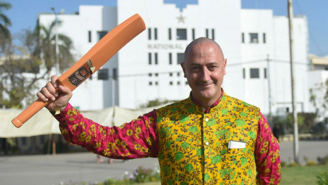 colourful australian cricket fan luke gillian arrives to watch the second test against pakistan at the national cricket stadium in karachi afp colourful australian cricket fan luke gillian arrives to watch the second test against pakistan at the national cricket stadium in karachi afp
