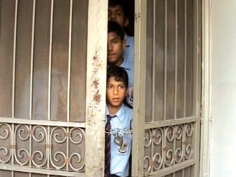 sohail janjua dismissed the reports as false saying that the school was sealed early in the morning before the session photo file