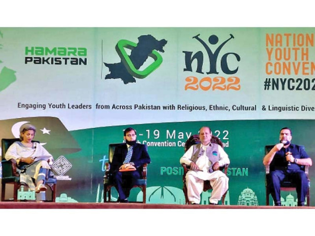 speakers discuss the kashmir issue at a convention held in islamabad photo express speakers discuss the kashmir issue at a convention held in islamabad photo express