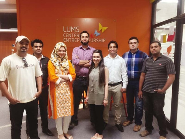 beauty hooked team strikes a pose at their lahore university of management sciences entrepreneurship centre photo publicity beauty hooked team strikes a pose at their lahore university of management sciences entrepreneurship centre photo publicity