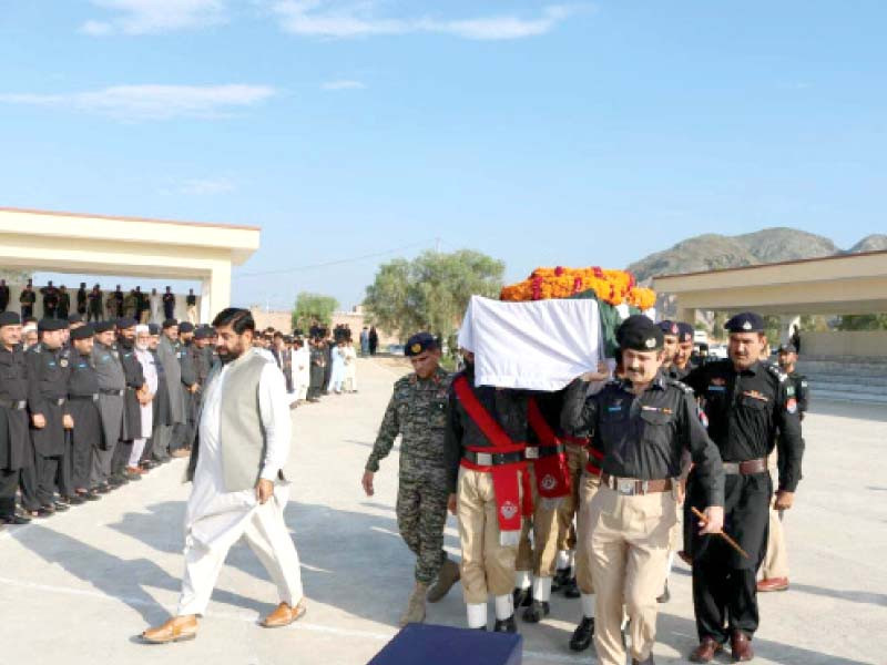 the slain policeman was laid to rest with a guard of honour photo express