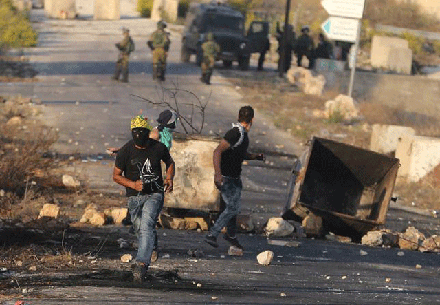 a file photo of riots in the west bank photo reuters