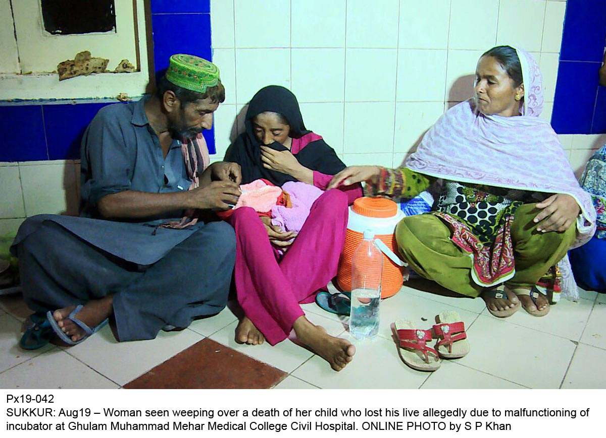 Missing facilities: Five newborns die in Sukkur