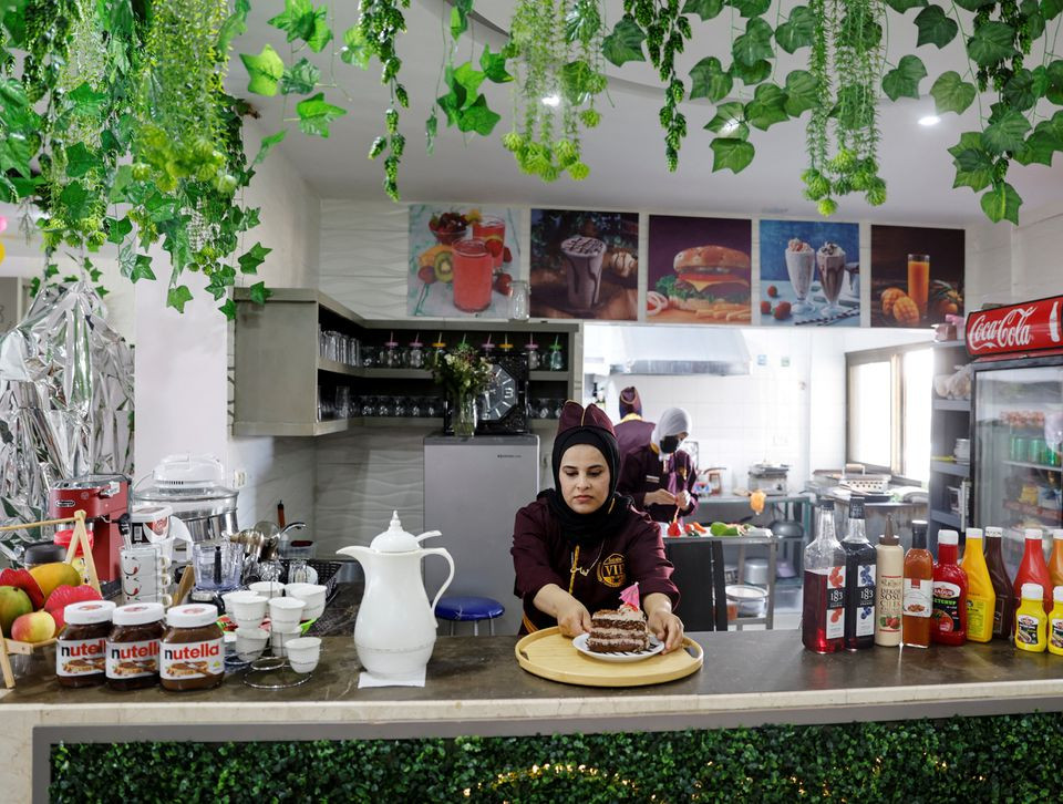 Sandwiches and a safe space: a Gaza restaurant run by women, for women