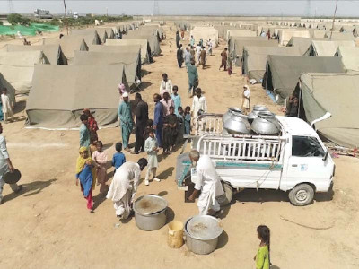 tent city set up in malir for flood victims tent city set up in malir for flood victims