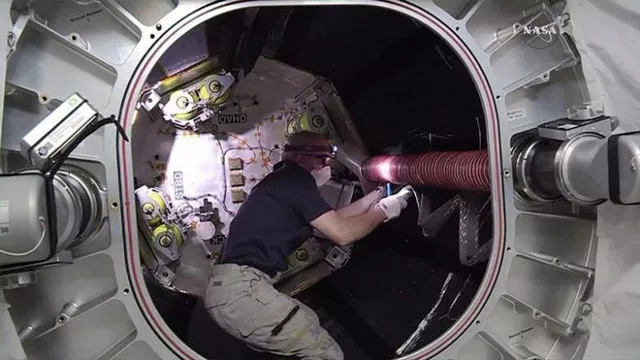 nasa astronaut jeff williams works inside the bigelow expandable activity module beam attached to the international space station in this still image from nasa tv taken june 6 2016 photo reuters nasa astronaut jeff williams works inside the bigelow expandable activity module beam attached to the international space station in this still image from nasa tv taken june 6 2016 photo reuters