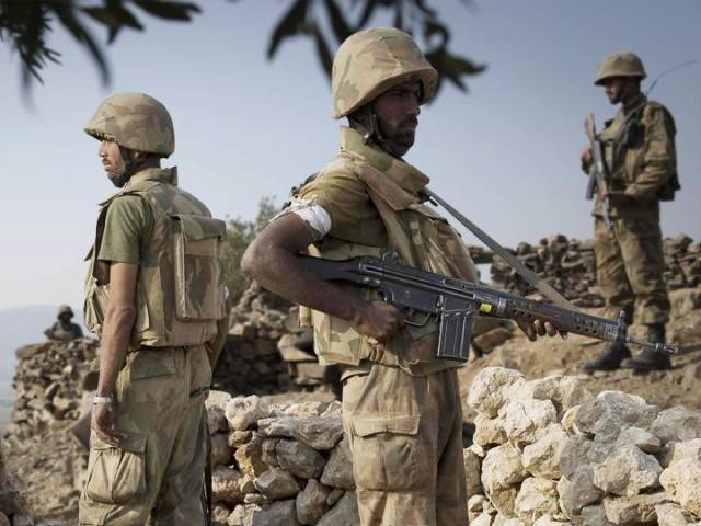 a file photo of security forces in erstwhile fata region now in k p photo ispr