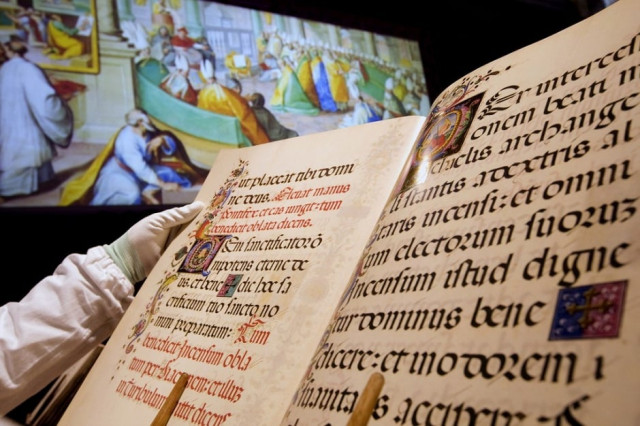 a centuries old manuscript written in an unknown or coded language that no one has cracked photo reuters