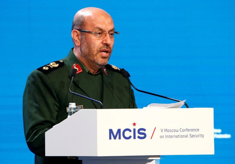 iranian defence minister hossein dehghan delivers a speech as he attends the 5th moscow conference on international security mcis in moscow russia april 27 2016 photo reuters