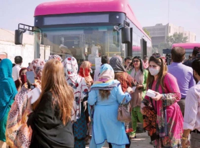 pink bus service to operate on two more routes in karachi pink bus service to operate on two more routes in karachi