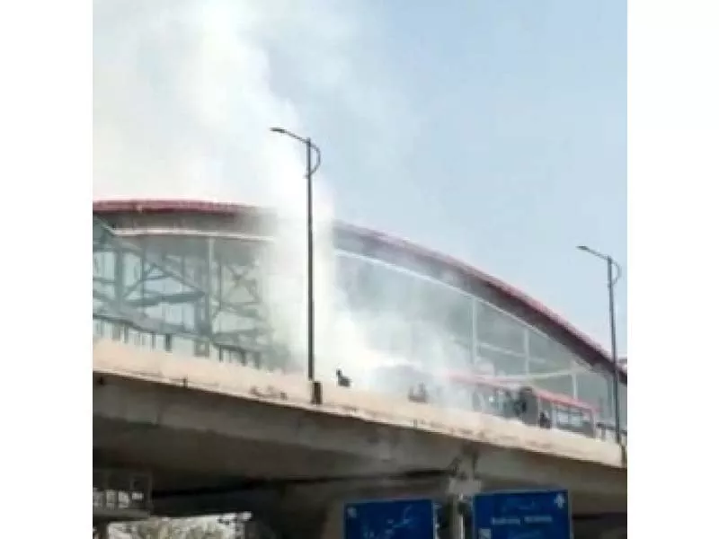 smoke billows from a metro bus which caught fire at the 6th road bus station photo express file smoke billows from a metro bus which caught fire at the 6th road bus station photo express file