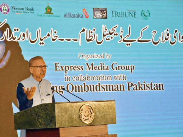 president arif alvi addresses the seminar on the importance of digital system for public welfare photo express president arif alvi addresses the seminar on the importance of digital system for public welfare photo express