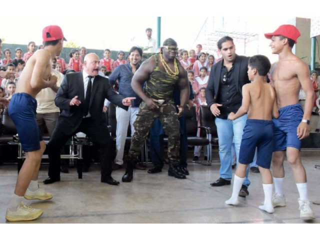 children at the orphanage were ecstatic to see internationally acclaimed wrestlers in their midst photo muhammad javaid express children at the orphanage were ecstatic to see internationally acclaimed wrestlers in their midst photo muhammad javaid express