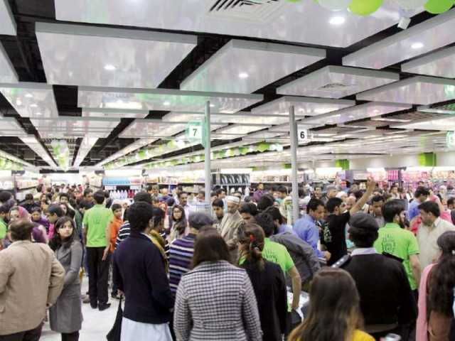 visitors attend the 5th anniversary greenvalley premium supermarket photo pr