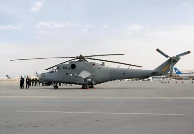 a helicopter donated by india is parked at the airport in kabul afghanistan photo reuters a helicopter donated by india is parked at the airport in kabul afghanistan photo reuters