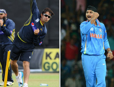 battle off spinners harbhajan ajmal to go head to head