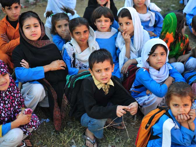 two children ismail and aminul haq were injured in a blast at a primary school in upper dir photo file