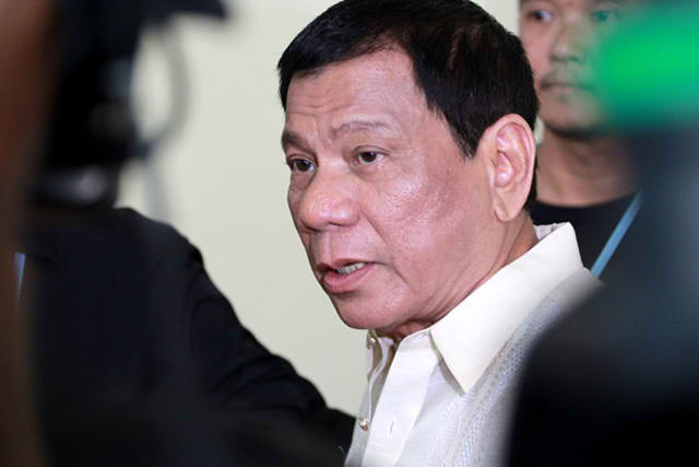 duterte has warned legislators not to interfere with his campaign saying they could be killed if they blocked efforts aimed at improving the country photo reuters