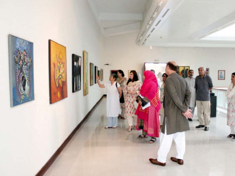 art visitors take keen interest in newly acquired artworks by distinguished artists at pnca photo express