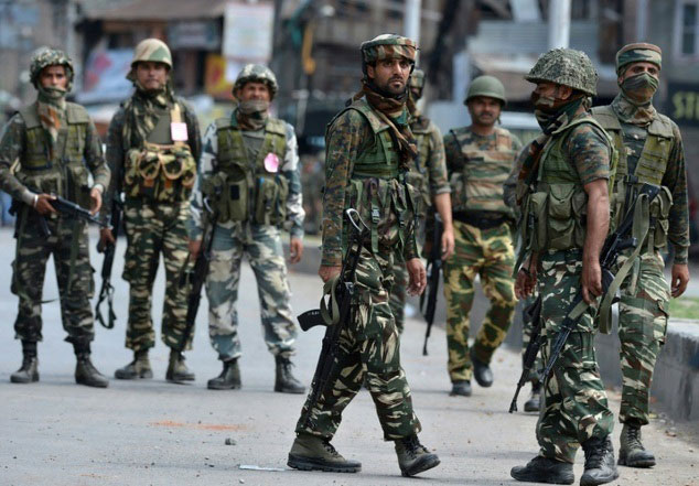 bsf troops were brought in the valley even though curfew was lifted from many parts in srinagar after over 40 days photo afp