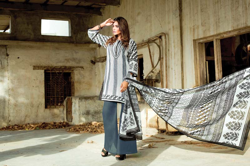 each suit comes with a tastefully embroidered beaded silk dupatta photo publicity