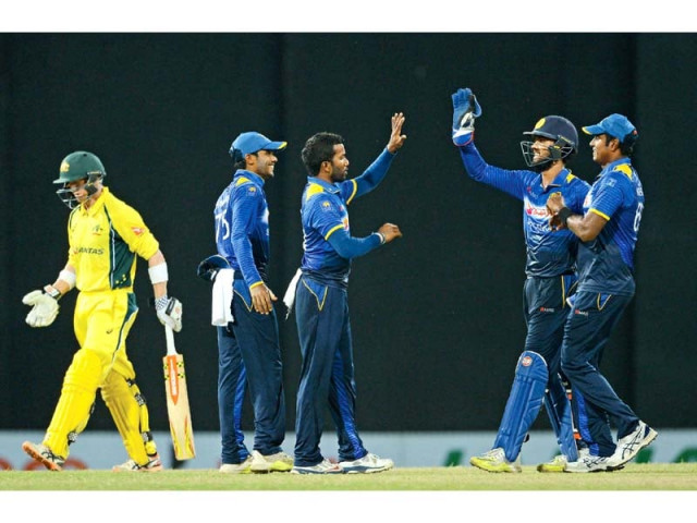 aponso who was playing in only his second odi finished with career best figures of 4 18 which included crucial wickets of smith bailey faulkner and zampa photo afp aponso who was playing in only his second odi finished with career best figures of 4 18 which included crucial wickets of smith bailey faulkner and zampa photo afp