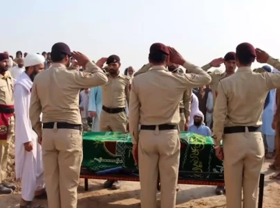 peshawar blast martyred soldier laid to rest with full military honours