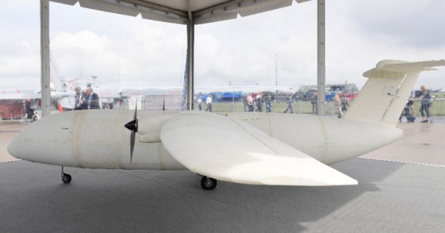 the prototype of the 3d printed thor aircraft is pictured at the international aerospace exhibition ila in schoenefeld in june photo afp the prototype of the 3d printed thor aircraft is pictured at the international aerospace exhibition ila in schoenefeld in june photo afp