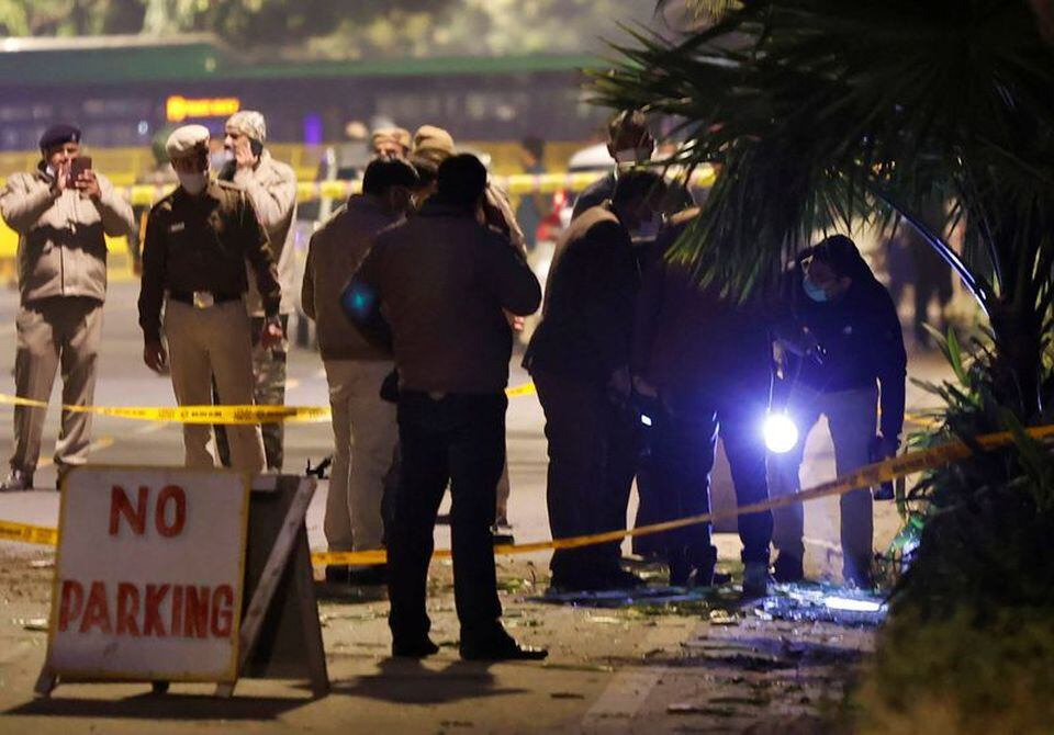 Blast near Israeli embassy in New Delhi, all staff unharmed | The Express Tribune