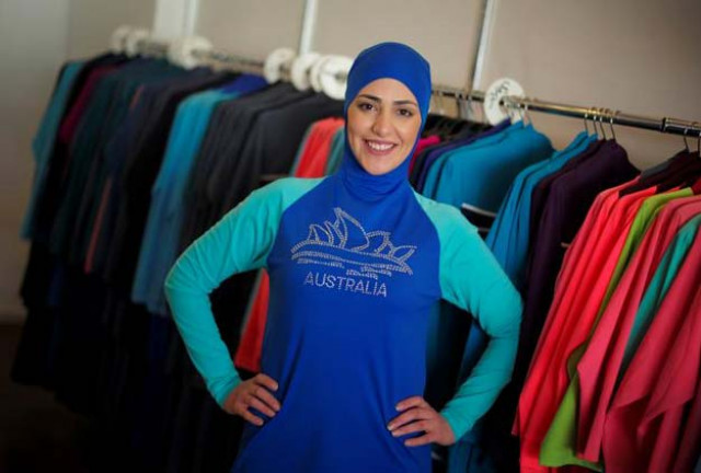 model salwa elrashid models a 039 burkini 039 designed by lebanese born australian aheda zanetti at her fashion store in sydney august 23 2016 photo reuters model salwa elrashid models a 039 burkini 039 designed by lebanese born australian aheda zanetti at her fashion store in sydney august 23 2016 photo reuters
