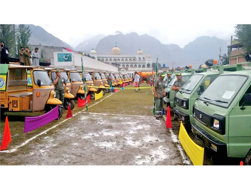 at least 40 new vehicles given to gmc for waste management photo express