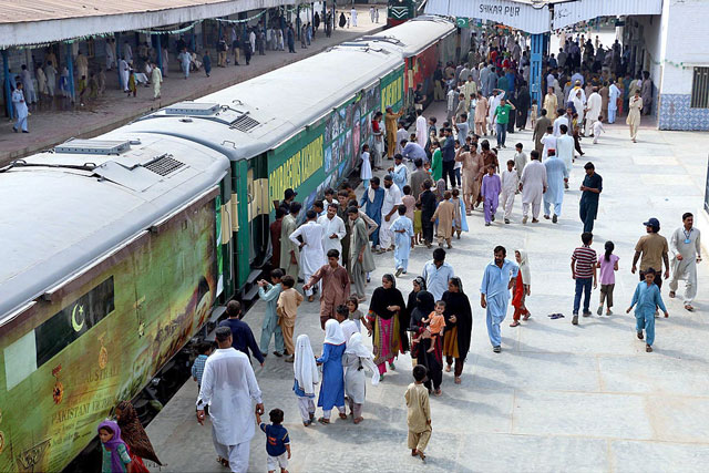 train departed for its next destination quetta on friday night photo app