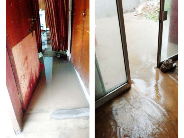 a view of the doctors hostel left opd of the polyclinic hospital after yesterday s rain photos express a view of the doctors hostel left opd of the polyclinic hospital after yesterday s rain photos express