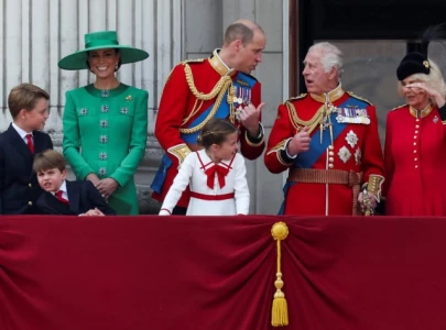 who will stand with king charles on the balcony at trooping the colour in the absence of kate